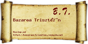 Bazarea Trisztán névjegykártya